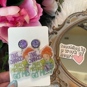 Ms. Frizzle- Teacher Earrings